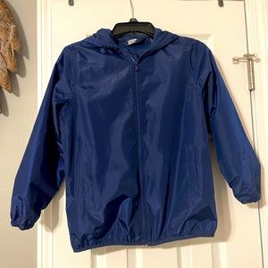 Lands End boys rain jacket navy